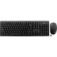 V7 Wireless Keyboard and Mouse Combo - USB Wireless RF English (US) - Black - USB Wireless RF Mouse - 1600 dpi - 3 Button - Black - Internet Key, Email, Volume Control, Play/Pause Hot Key(s) - Symmetrical - AA, AAA CKW200US
