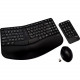 V7 Ergonomic Wireless Keyboard, Mouse, And Keypad Combo - USB Wireless RF English (US) - USB Wireless RF Optical - 1600 dpi - 6 Button - Multimedia Hot Key(s) - Symmetrical - AAA - Compatible with Windows CKW400US