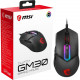 Micro-Star International  MSI Clutch GM30 Gaming Mouse - Rugged - Optical - Cable - Black - USB 2.0 - 6200 dpi - Scroll Wheel - 6 Button(s) - Medium Hand/Palm Size - Symmetrical CLUTCH GM30