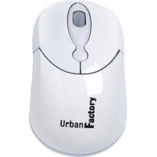 Urban Factory Crazy Mouse - Optical - Cable - White - USB - 800 dpi - Scroll Wheel - 3 Button(s) - Symmetrical CM02UF