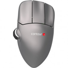 Contour Mouse Wireless - PixArt PMW3330 - Wireless - Radio Frequency - Gunmetal Gray - 2800 dpi - Scroll Wheel - 5 Button(s) - Left-handed Only CMO-GM-M-L-WL