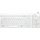 Man & Machine Premium Full Size Waterproof Disinfectable Keyboard - Cable Connectivity - USB Interface - English, French - Compatible with Computer (PC, Mac) - Industrial Silicon Rubber - Red ECOOL/R5