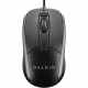 Belkin Mouse - Optical - Cable - 1 Pack - USB - 800 dpi - Scroll Wheel - 3 Button(s) F5M010QBLK