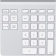 Belkin YourType Bluetooth Wireless Keypad - Wireless Connectivity - Bluetooth - 28 Key - Compatible with Mac Pro, MacBook, iMac, Desktop Computer (Mac) F8T068TTAPL-P