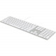 Ergoguys MATIAS WIRED ALUMINUM KEYBOARD W/ NUMERIC KEYPAD FOR MAC SILVER - Cable Connectivity - USB 2.0 Interface - English (US) - QWERTY Layout - Mac - Silver FK318S
