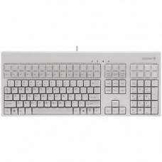 CHERRY G86-71400 Keyboard - Cable Connectivity - USB Interface - 131 Key - English (US) - Windows, Linux - Light Gray - TAA Compliant - TAA Compliance G86-71400EUAEAA