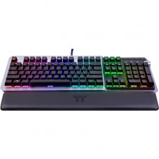 Thermaltake ARGENT K5 RGB Gaming Keyboard - Cable Connectivity - USB Interface - RGB LED - 5 Multimedia, Volume Control Hot Key(s) - Mechanical Keyswitch - Titanium GKB-KB5-BLSRUS-01