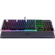 Thermaltake ARGENT K5 RGB Gaming Keyboard - Cable Connectivity - USB Interface - RGB LED - 5 Multimedia, Volume Control Hot Key(s) - Mechanical Keyswitch - Titanium GKB-KB5-BLSRUS-01