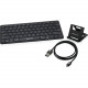 IOGEAR Slim Mobile Keyboard with Stand and Reversible Micro USB Cable - Wireless Connectivity - Bluetooth - Mac, Android, Windows, iOS - Scissors Keyswitch GKB632BKIT-GAMU01