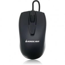 IOGEAR 3-Button Optical USB Wired Mouse - Optical - Cable - USB 2.0 - 1000 dpi - Scroll Wheel - 3 Button(s) GME423
