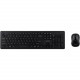 Acer Keyboard & Mouse - Rubber Dome Wireless Keyboard - 105 Key - English (US) - Black - Wireless Mouse - Optical - 1600 dpi - 3 Button - Scroll Wheel - Black - AAA - Compatible with PC GP.ACC11.01U