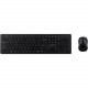 Acer Keyboard & Mouse - Rubber Dome Wireless Keyboard - 105 Key - English (US) - Black - Wireless Mouse - Optical - 1600 dpi - 3 Button - Scroll Wheel - Black - AAA - Compatible with PC GP.ACC11.01U