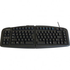 Keyovation Goldtouch Keyboard - Cable Connectivity - USB Interface - Spanish - Windows, Linux, Unix, PC - Mechanical Keyswitch - Black GTN-99SP