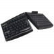 Keyovation GOLDTOUCH ERGONOMIC SMART CARD KEYBOARD BLACK - Cable Connectivity - USB Interface - English, French - PC - Black GTS-0077