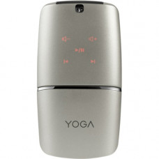 Lenovo Wireless YOGA Silver Mouse - Optical - Wireless - Bluetooth/Radio Frequency - Silver - USB - 1600 dpi - TouchPad - 4 Button(s) - TAA Compliance GX30K69568
