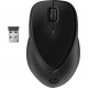HP Comfort Grip Wireless Mouse - Wireless - Radio Frequency - 2.40 GHz - Black - 1 Pack - USB - Scroll Wheel H2L63UT