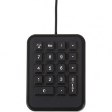 iKey IK-18-USB Mobile Numeric Pad - Cable Connectivity - USB Interface - 18 Key - Industrial Silicon Rubber Keyswitch - Black IK-18-USB