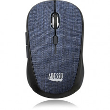 Adesso iMouse S80L - Wireless Fabric Optical Mini Mouse (Blue) - Optical - Wireless - Radio Frequency - Blue - USB - 1600 dpi - Scroll Wheel - 6 Button(s) - Symmetrical IMOUSE S80L