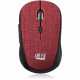 Adesso iMouse S80R - Wireless Fabric Optical Mini Mouse (Red) - Optical - Wireless - Radio Frequency - Red - USB - 1600 dpi - Scroll Wheel - 6 Button(s) - Symmetrical IMOUSE S80R