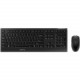 CHERRY B.UNLIMITED 3.0 Keyboard & Mouse - USB SX Wireless RF 2.40 GHz Keyboard - English (US) - Black - USB Wireless RF Mouse - Infrared - 2000 dpi - 3 Button - Scroll Wheel - Black - Symmetrical - AA, AAA - 1 Pack - TAA Compliance JD-0410EU-2