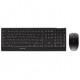 CHERRY DW 5100 Keyboard & Mouse - USB Wireless RF English (US) - Black - USB Wireless RF Infrared - 1750 dpi - 5 Button - Scroll Wheel - Black - Right-handed Only - AAA - Compatible with Notebook, Desktop Computer - TAA Compliance JD-0520EU-2