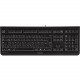 CHERRY KC 1000 Keyboard - Cable Connectivity - USB 2.0 Interface - Spanish - Compatible with Computer - Calculator, Email, Browser, Sleep Hot Key(s) - Black - TAA Compliance JK-0800ES-2