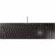 CHERRY KC 6000 SLIM Keyboard - Cable Connectivity - USB Interface - 104 Key - English (US) - Multimedia Hot Key(s) - QWERTZ Keys Layout - SX - Black - TAA Compliance JK-1600EU-2