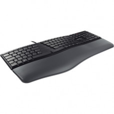 CHERRY ERGO KC 4500 Keyboard - Cable Connectivity - USB Interface - 109 Key - English (US) - QWERTZ Layout - Computer - Windows - Black - TAA Compliance JK-4500EU-2