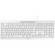 CHERRY STREAM Keyboard - Cable Connectivity - USB Interface - 104 Key - English (US) - Rubber Dome Keyswitch - Pale Gray - TAA Compliance JK-8500EU-0