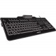 CHERRY KC 1000 SC Security Keyboard - Cable Connectivity - USB Interface - 104 Key - English (US) - Black - TAA Compliance JK-A0104EU-2