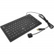 SIIG Industrial/Medical Grade Washable Backlit Keyboard with Pointing Device - Cable Connectivity - USB 2.0 Interface - 89 Key - English (US) - Trackpoint - Rubber Dome Keyswitch - Black - RoHS, TAA Compliance JK-US0911-S1