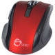 SIIG 6-Button Ergonomic Wireless Optical Mouse - Red - Optical - Wireless - Radio Frequency - Red - Retail - USB Type A - 1000 dpi - Desktop Computer, Notebook - Scroll Wheel - 6 Button(s) JK-WR0912-S2