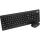 SIIG Wireless Extra-Duo Keyboard & Mouse - USB 2.0 Wireless RF 102 Key - Black - USB 2.0 Wireless RF Optical - 1600 dpi - 3 Button - Scroll Wheel - QWERTY - Black - Internet Key, Email, Multimedia Hot Key(s) - AA, AAA - Compatible with Windows - TAA C