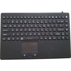 Ergoguys DSI WATERPROOF IP68 SILICONE TENKEYLESS KEYBOARD WITH TOUCHPAD - 87 KeyTouchPad - Windows - Black KB-JH-87