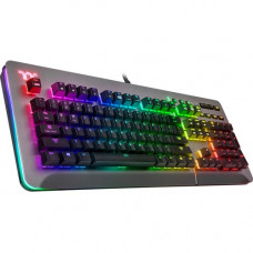 Thermaltake Tt eSPORTS Level 20 RGB Titanium Gaming Keyboard (Blue Switch) - Cable Connectivity - USB Interface - iOS, Android - Mechanical Keyswitch - Titanium KB-LVT-BLSRUS-01