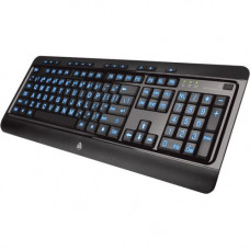 AziO Large Print 3 Color Backlit Keyboard - Cable Connectivity - USB Interface - 104 Key - PC - Membrane Keyswitch - Black KB505U