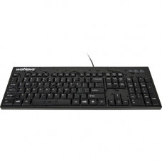 Wetkeys Waterproof Professional-grade Full-size Keyboard w/Number-pad USB Black - Cable Connectivity - USB Interface - 104 Key - English (US) - Windows - Black KBWKABS104-BK