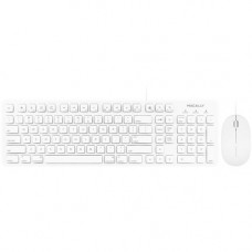 Mace Group Macally Keyboard & Mouse - USB Cable 103 Key - USB Cable Optical - 1000 dpi - 3 Button - Scroll Wheel - QWERTY - Compatible with Computer MKEYECOMBO