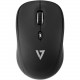 V7 4-Button Wireless Optical Mouse with Adjustable DPI - Black - Optical - Wireless - Radio Frequency - 2.40 GHz - Black - USB - 1600 dpi - Scroll Wheel - 4 Button(s) - Symmetrical MW100-1N