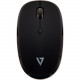 V7 Bluetooth Silent 4-Button Mouse - Black - Wireless - Bluetooth/Radio Frequency - 2.40 GHz - Black - USB - 1600 dpi - 4 Button(s) - Symmetrical MW550BT