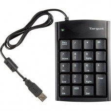 Targus PAUK10U Ultra Mini USB Keypad - USB - 19 Keys - Black PAUK10U