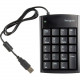 Targus PAUK10U Ultra Mini USB Keypad - USB - 19 Keys - Black PAUK10U