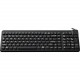Man & Machine Premium Full Size Waterproof Disinfectable Keyboard - Cable Connectivity - USB Interface - English, French - PC, Mac - Industrial Silicon Rubber Keyswitch - Black RCLP/MAG/B5-LT