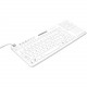 Man & Machine Really Cool Touch Keyboard - Cable Connectivity - USB Interface - QWERTY Layout - TouchPad - Mac, PC - Industrial Silicon Rubber Keyswitch - Hygienic White RCTLP/BKL/W5