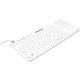Man & Machine Really Cool Touch Keyboard - Cable Connectivity - USB Interface - QWERTY Layout - TouchPad - Mac, PC - Industrial Silicon Rubber Keyswitch - Hygienic White RCTLP/MAG/W5