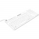 Man & Machine Really Cool Touch Keyboard - Cable Connectivity - USB Interface - QWERTY Layout - TouchPad - Mac, PC - Industrial Silicon Rubber Keyswitch - Hygienic White RCTLP/W5-LT