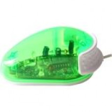 Ergoguys MY LIL ONE BUTTON MOUSE GREEN KIDS COMPUTER MOUSE - Optical - Cable - Green - USB - 800 dpi - Computer - 1 Button(s) - RoHS Compliance RTM-083