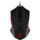 Micro-Star International  MSI Interceptor DS B1 Gaming Mouse - Optical - Cable - Black - USB - 1600 dpi - Scroll Wheel - 6 Button(s) S12-0401250-EB5