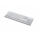 Fujitsu Keyboard KB521 - Cable Connectivity - USB Interface - Spanish - Desktop Computer, Server - PC - Marble Gray S26381-K521-L180