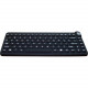 Man & Machine Premium Waterproof Disinfectable Silent 12" Keyboard - Cable Connectivity - USB Interface - PC, Mac - Industrial Silicon Rubber Keyswitch - Black SCLP/MAG/B5-LT